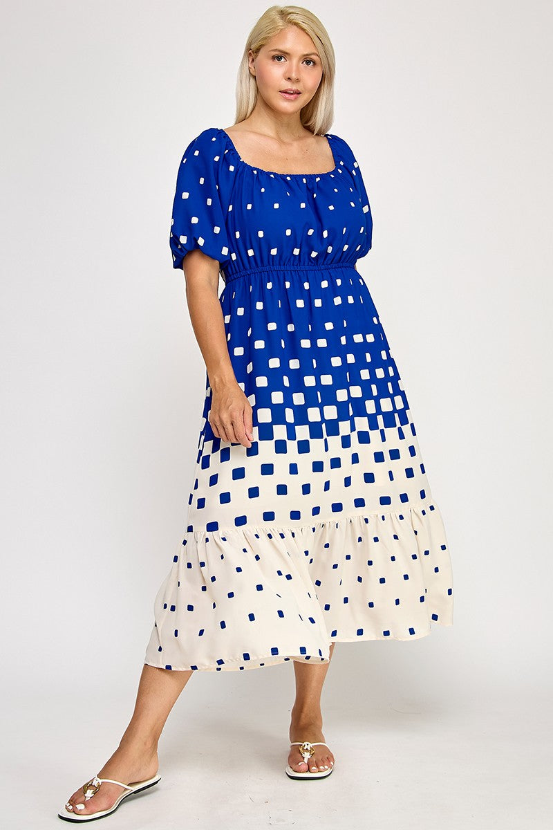 Lauren Pixel sleeve Dress
