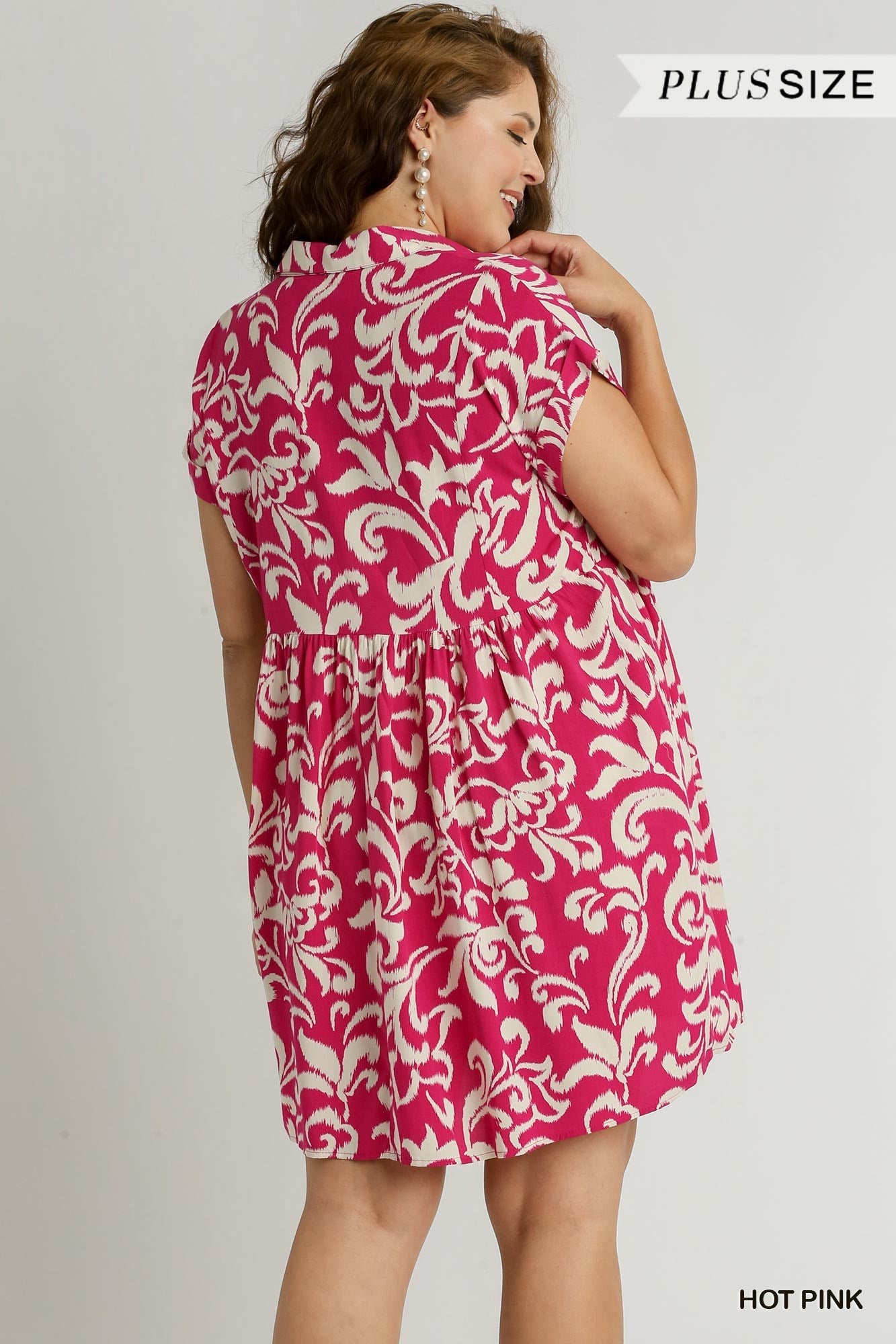 Pink paisley dress