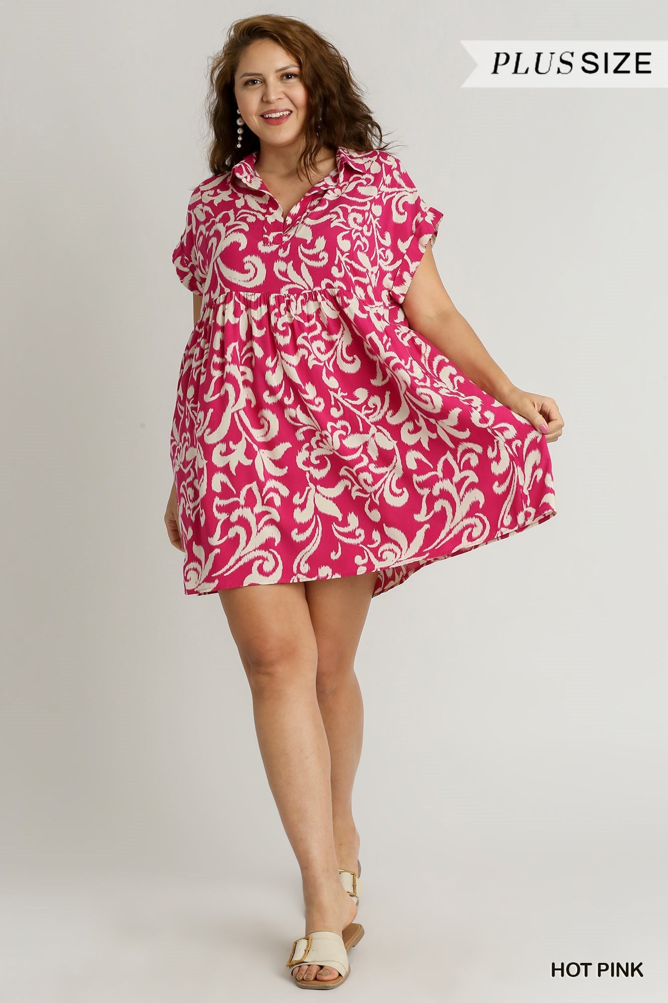 Pink paisley dress