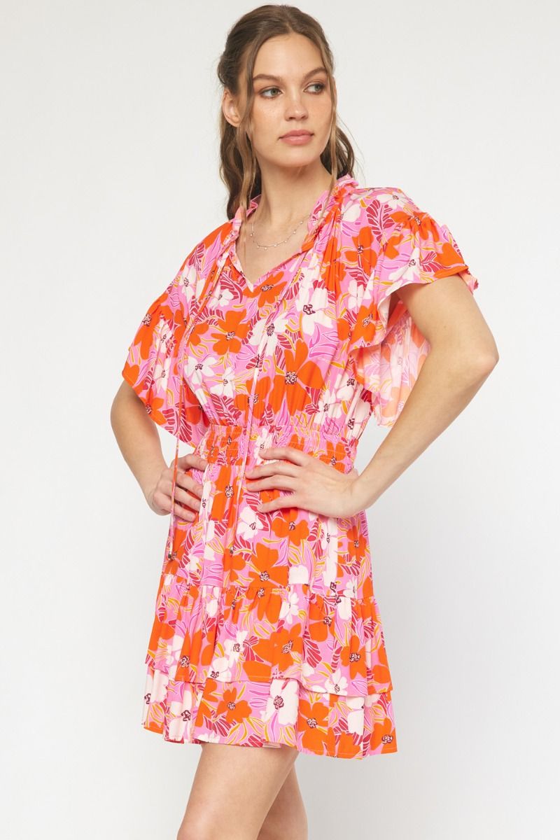 Pink Flower Dress