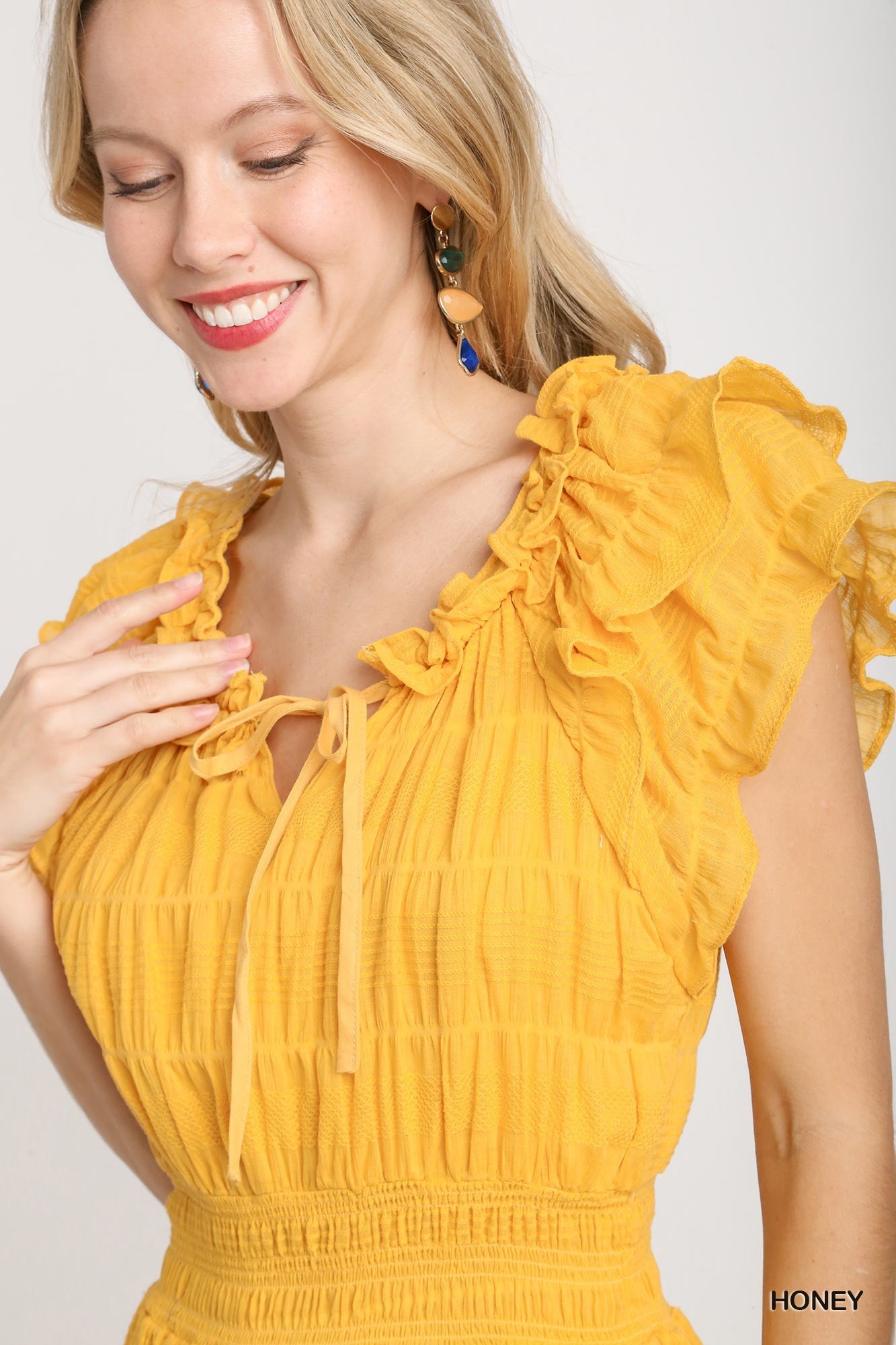 Elle Ruffled Midi