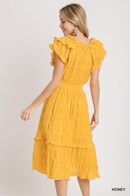 Elle Ruffled Midi