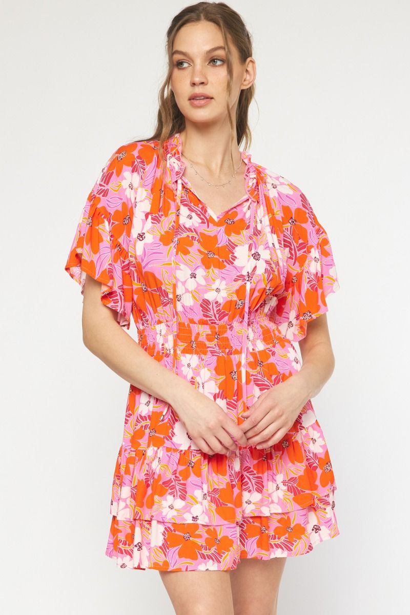 Pink Flower Dress