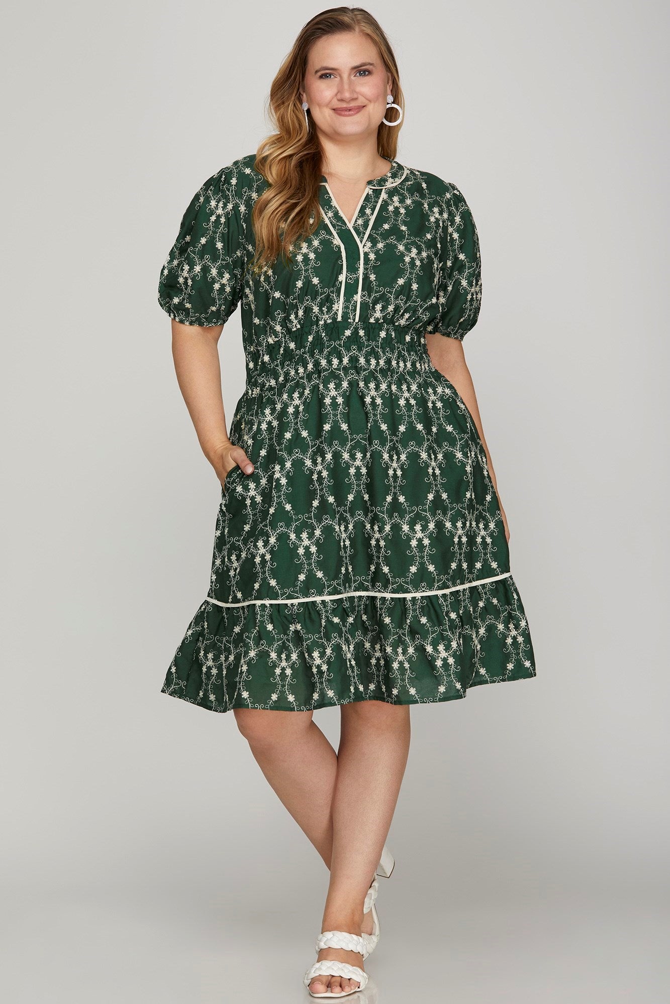Janice Embroidered Dress
