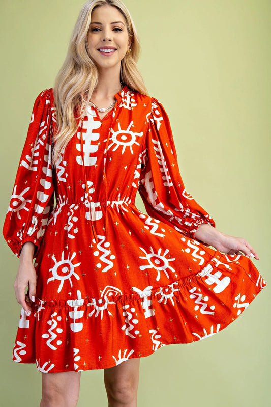 Abstract print Dress