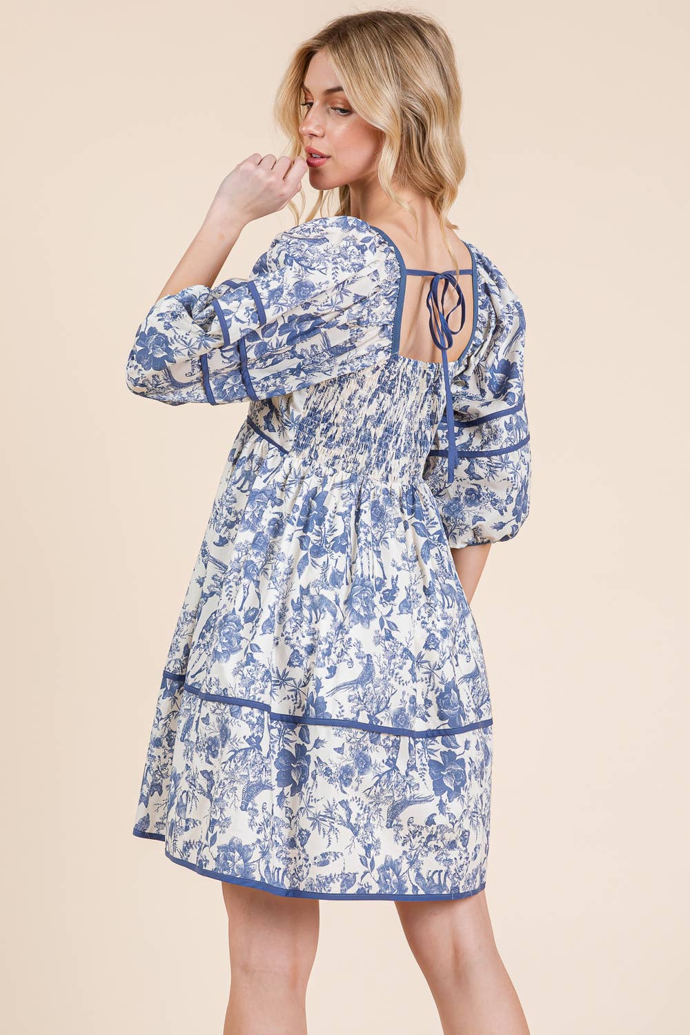 Floral Tiered Mini Dress