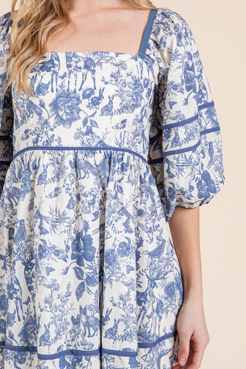 Floral Tiered Mini Dress