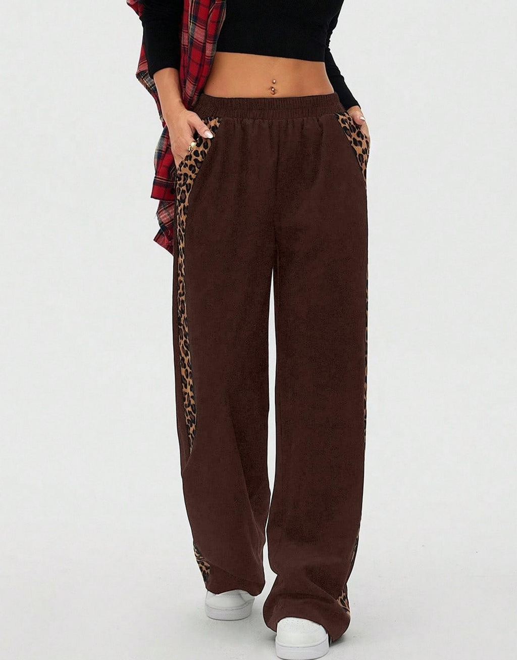 Leopard Wide Leg Pants