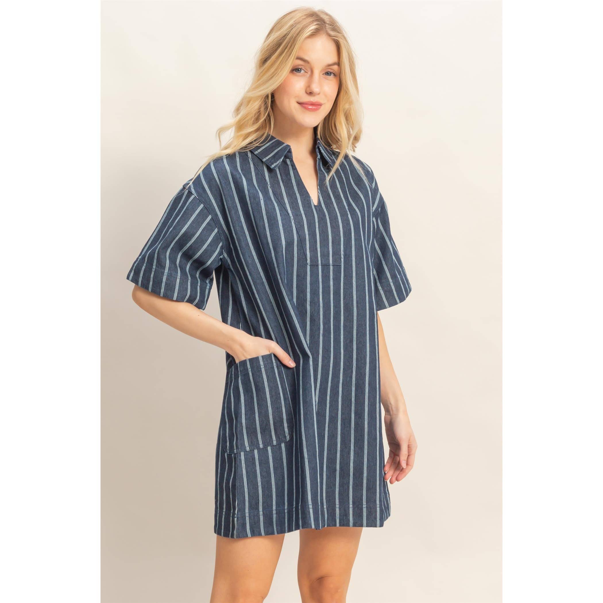 Striped Victoria Dress