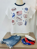 4th of July Snacks Tee