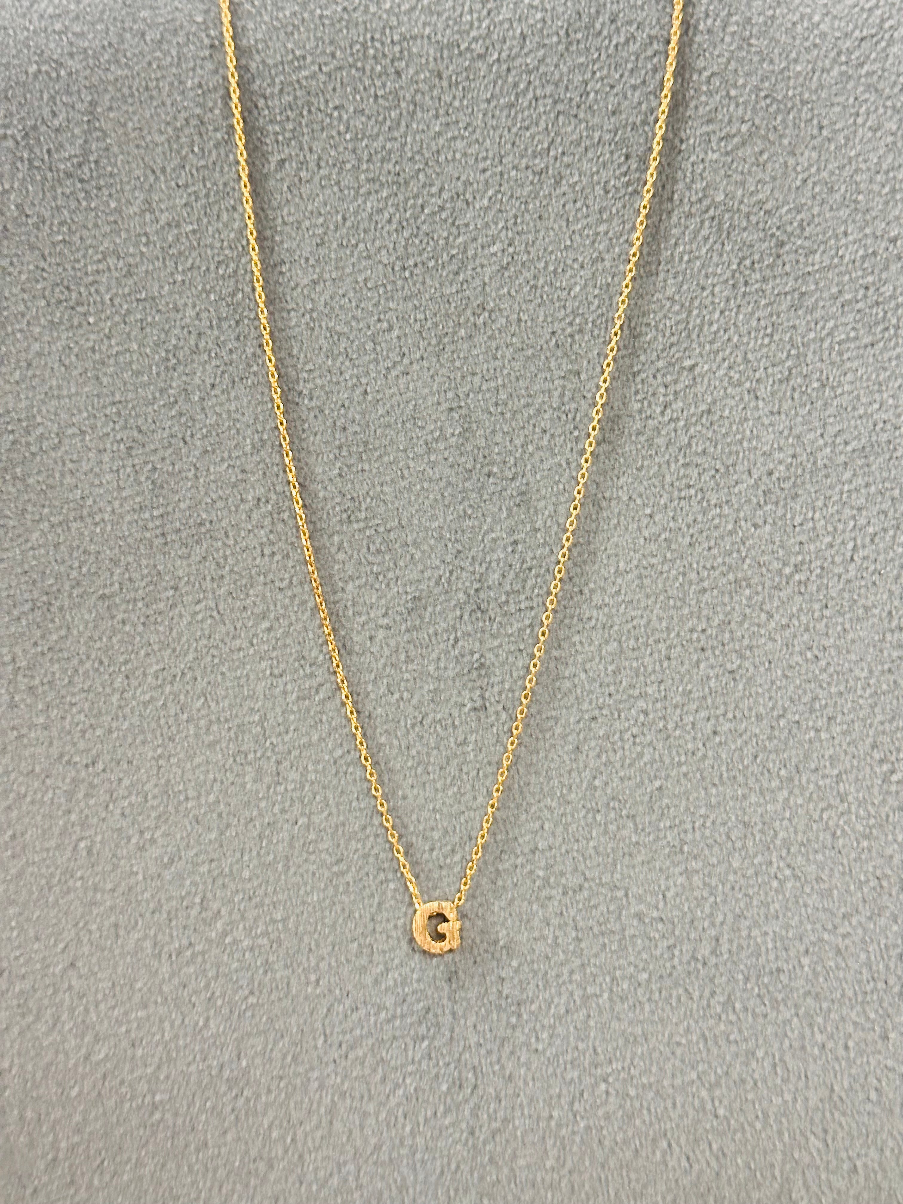 Gold Dipped TNR Letter Necklace