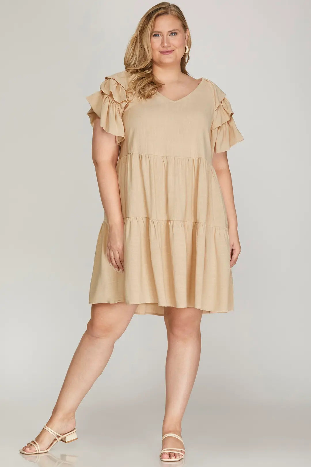 Ruffle Slv Dress