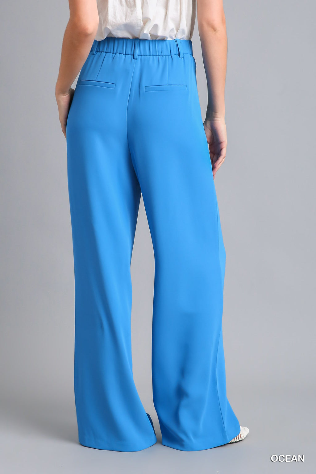Ocean Wide Leg Trouser Pants