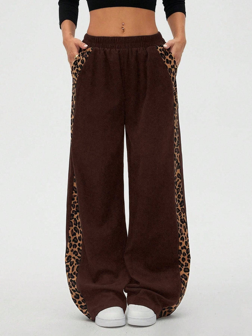 Leopard Wide Leg Pants