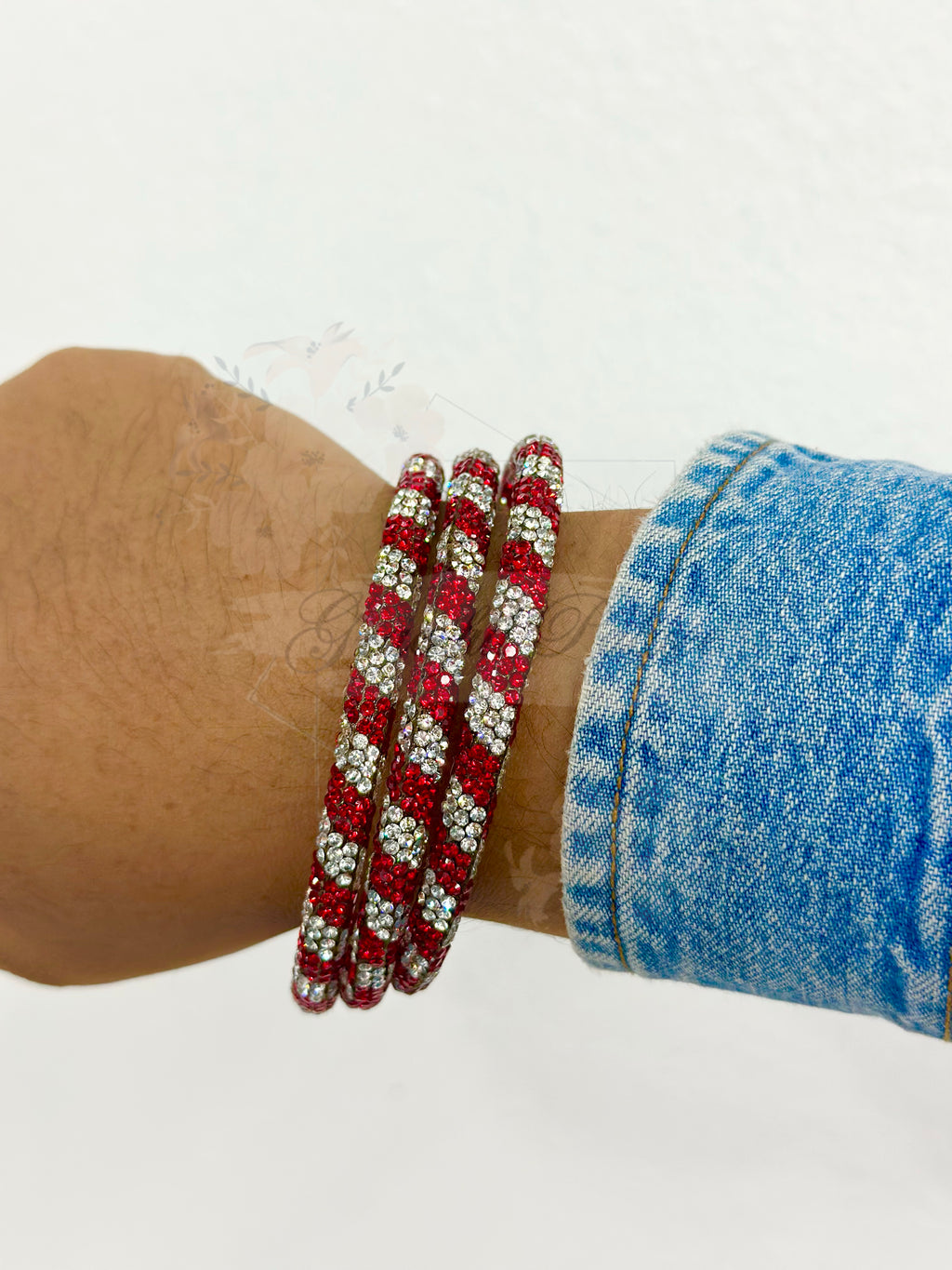 Rhinestone Bangle Set