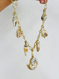 Spiral shell Charm necklace