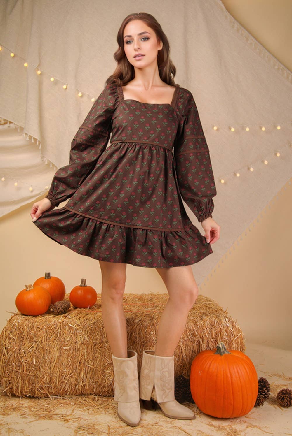 Lady Ruffled Dress