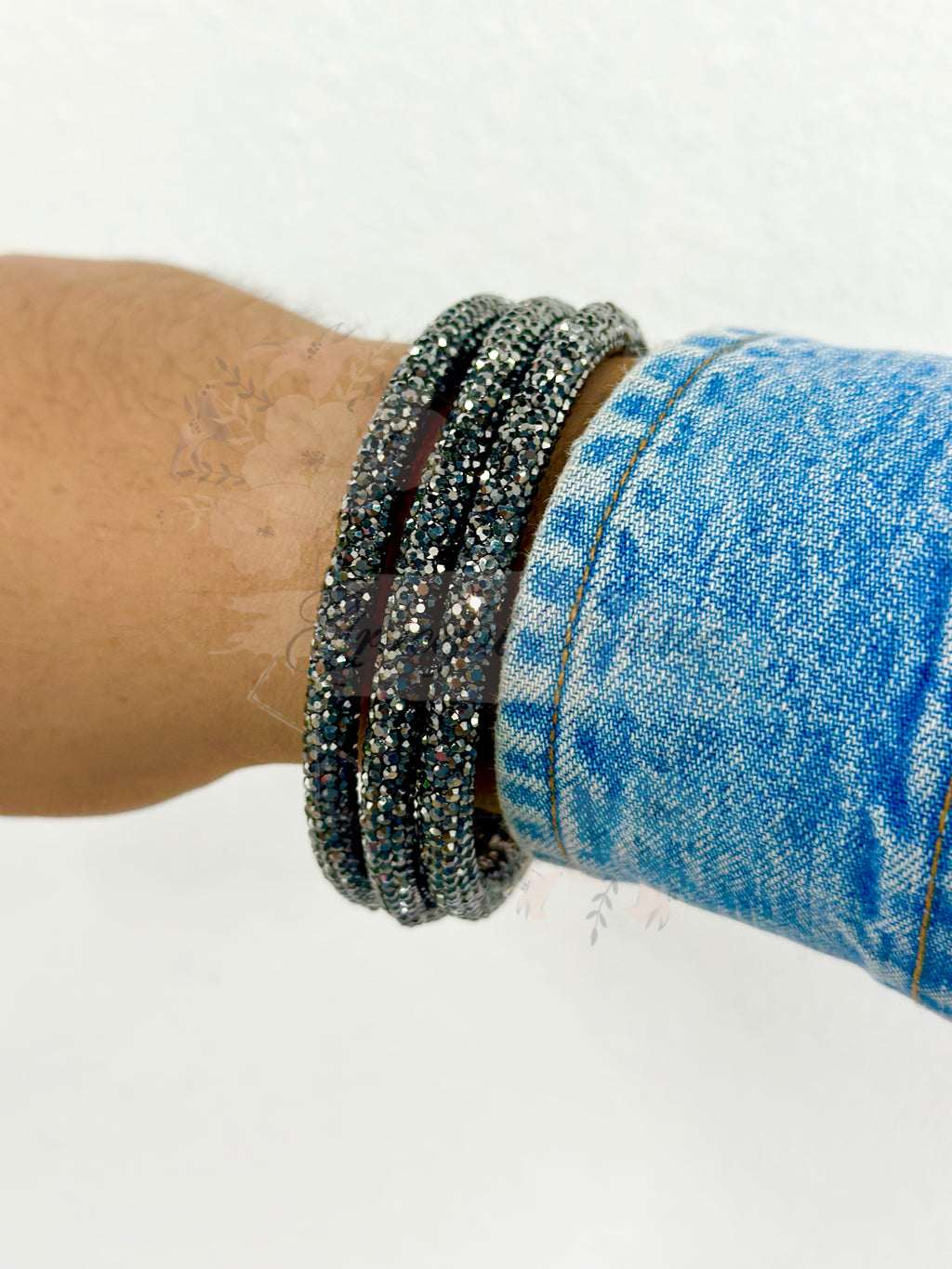 Rhinestone Bangle Set