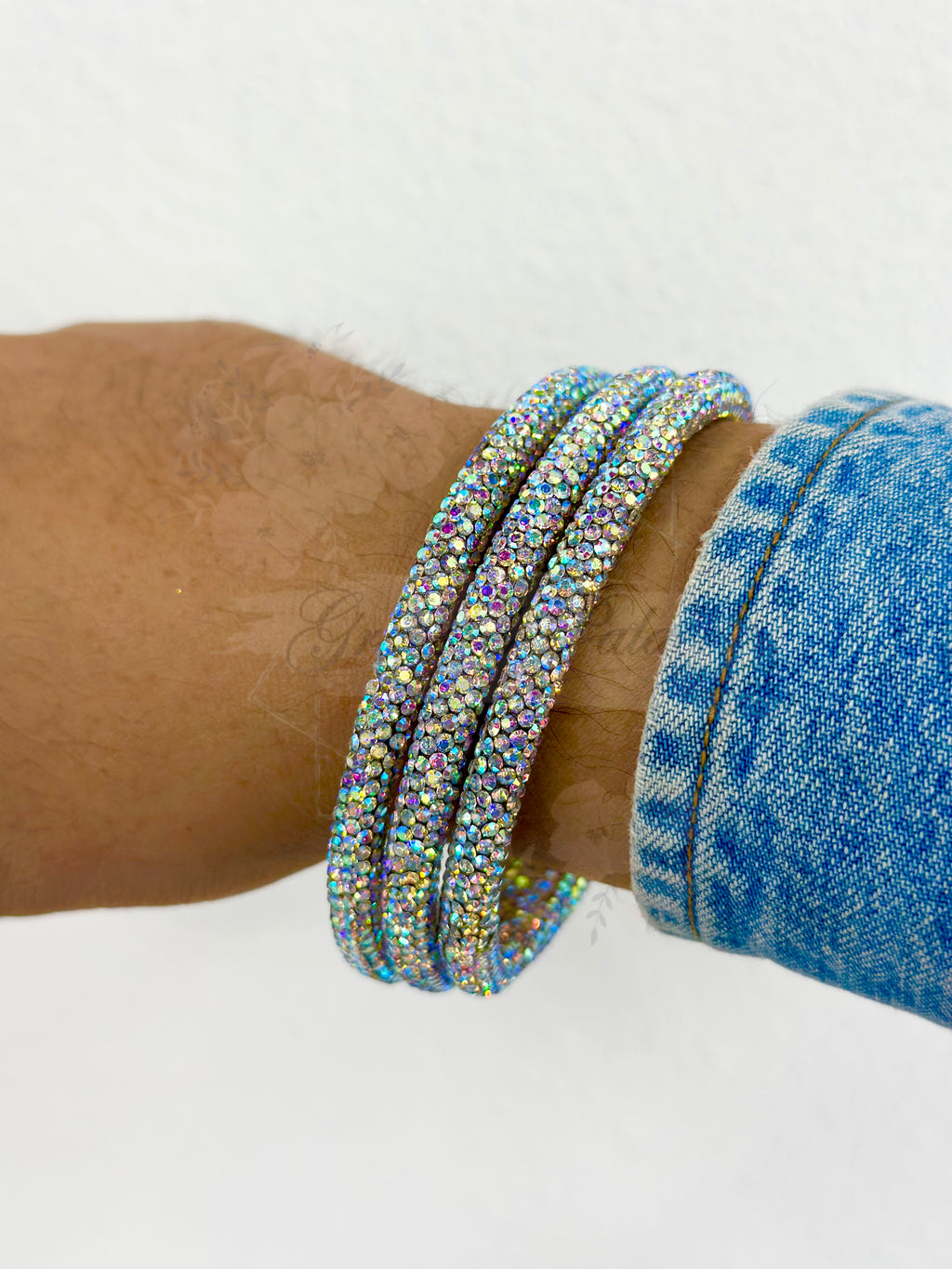 Rhinestone Bangle Set