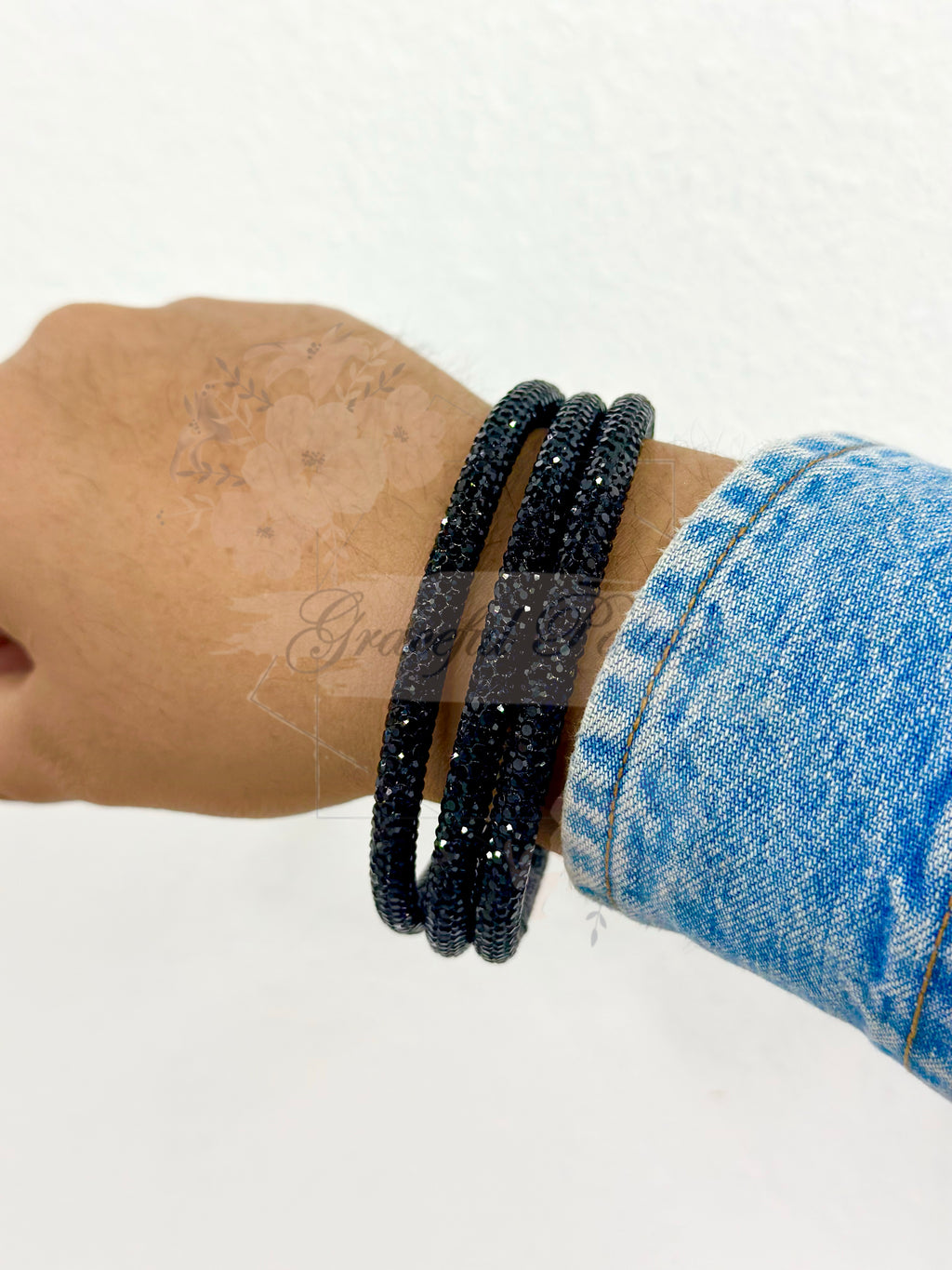 Rhinestone Bangle Set