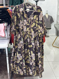 Falling Autumn midi dress