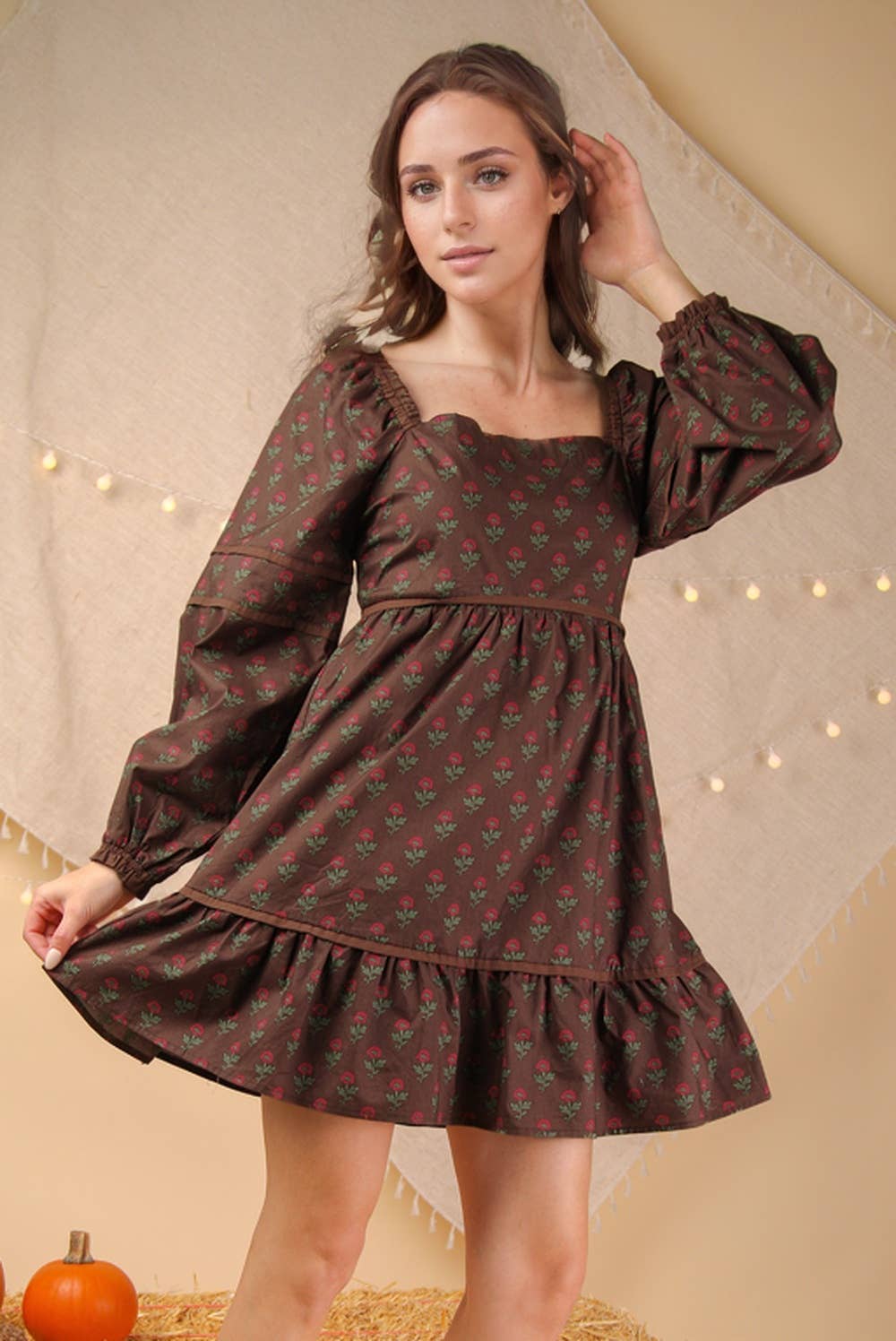 Lady Ruffled Dress