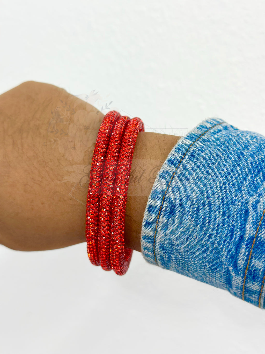 Rhinestone Bangle Set