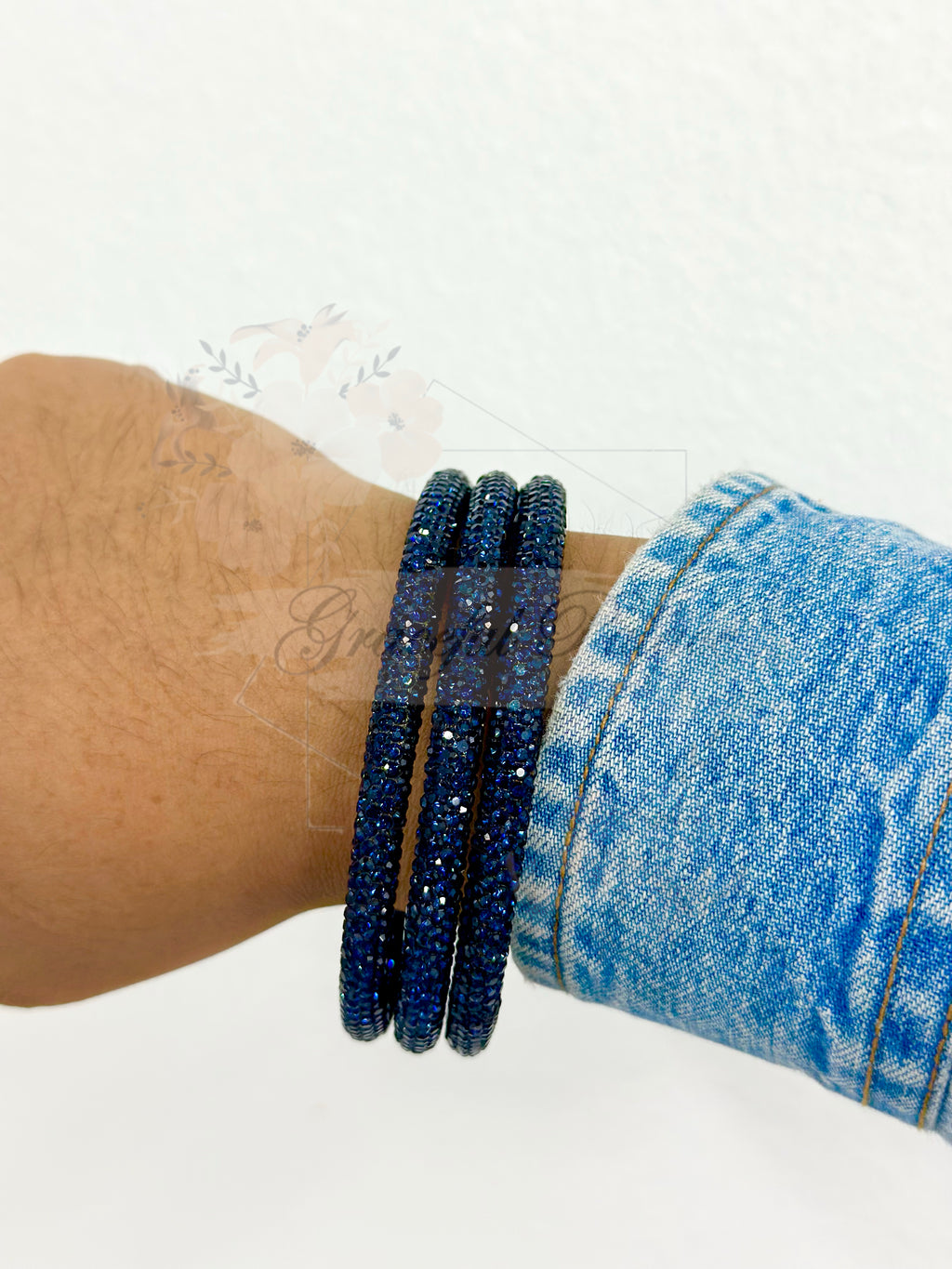 Rhinestone Bangle Set