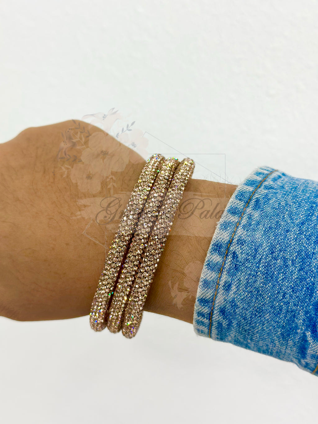 Rhinestone Bangle Set