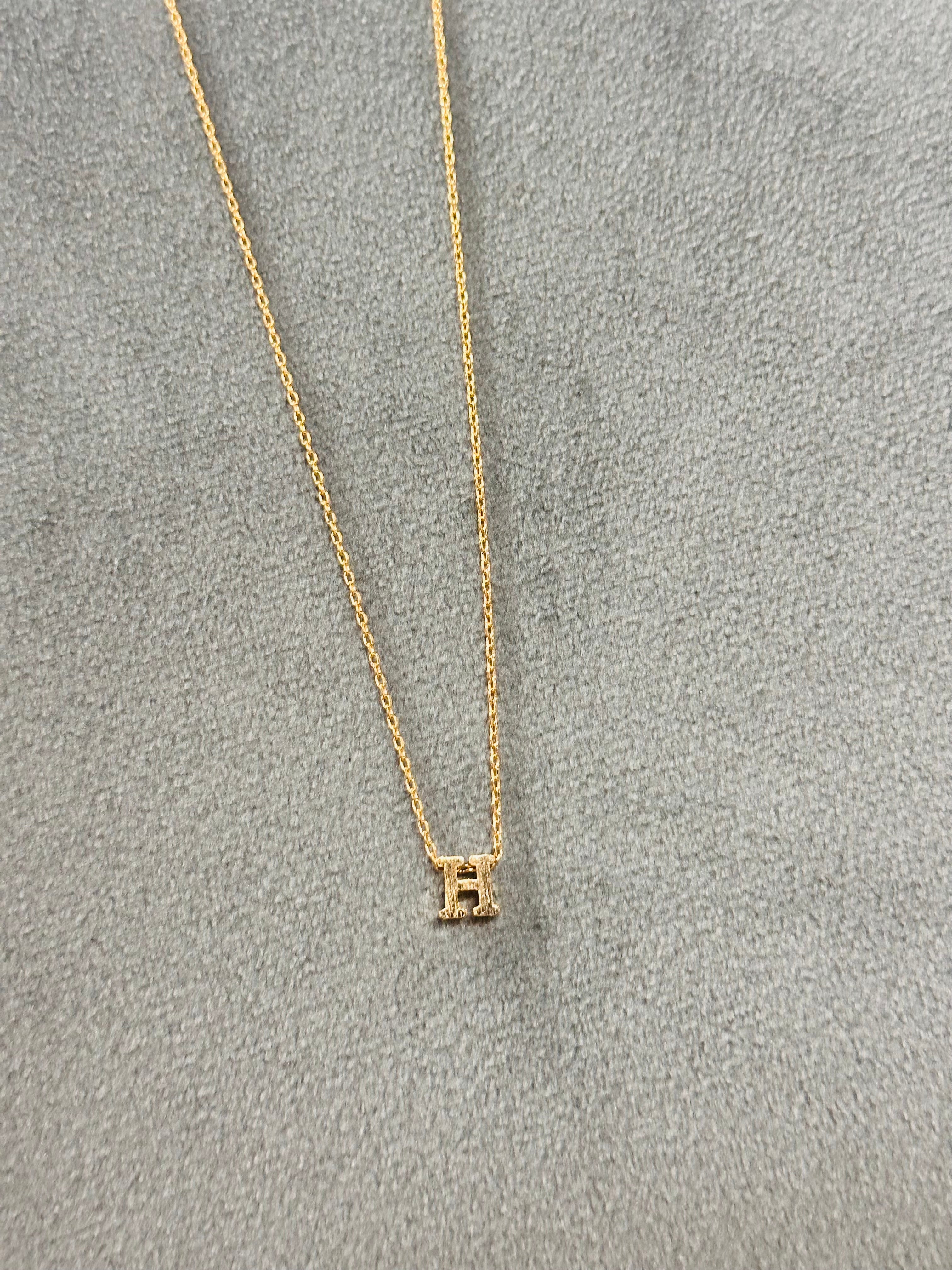 Gold Dipped TNR Letter Necklace