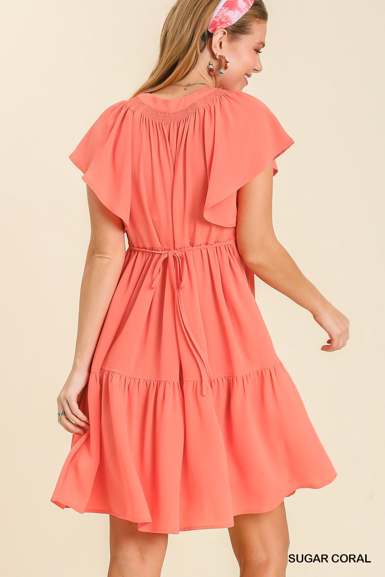Peachy airy dress