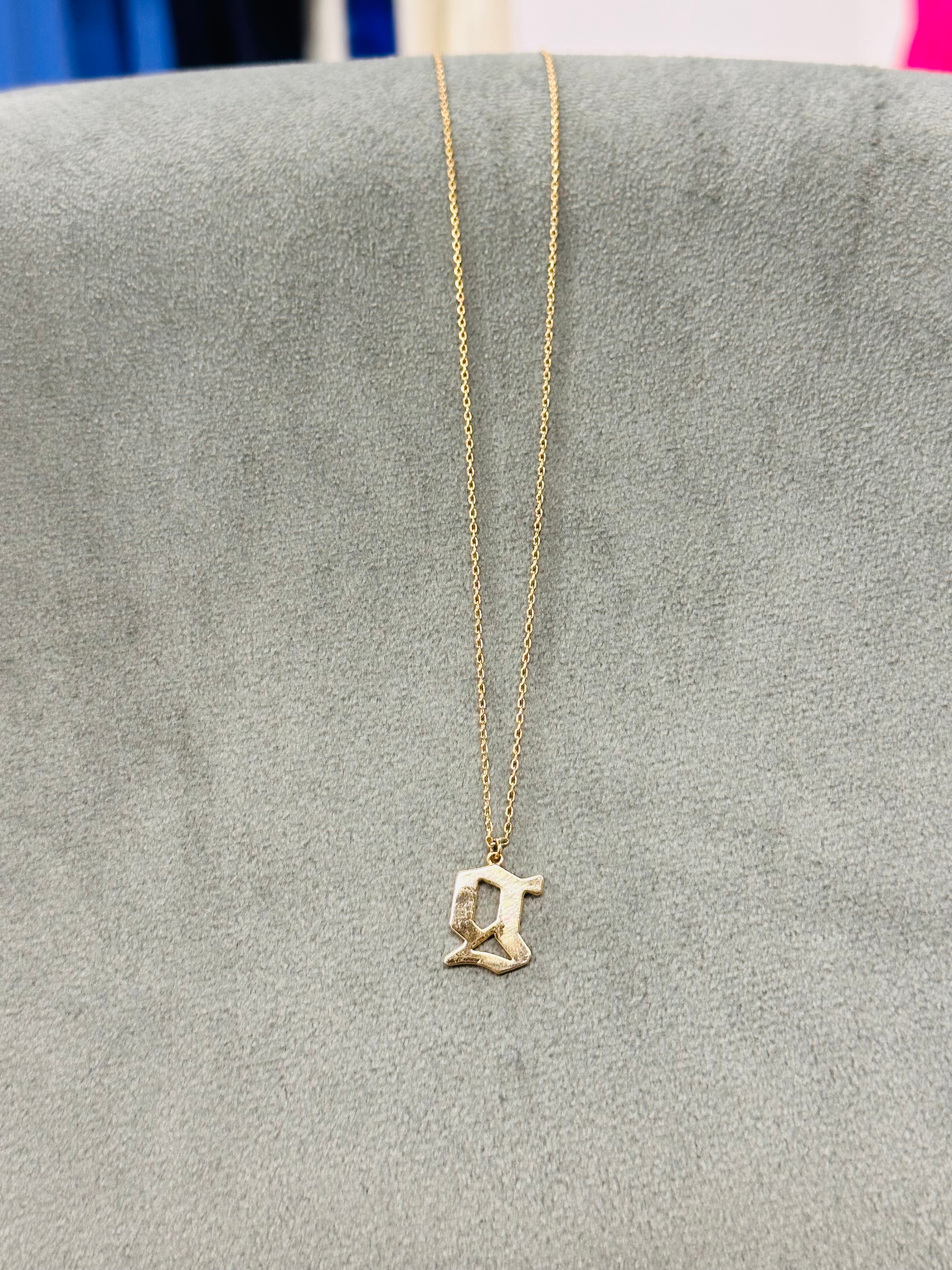 Gold Dipped Letter Necklace