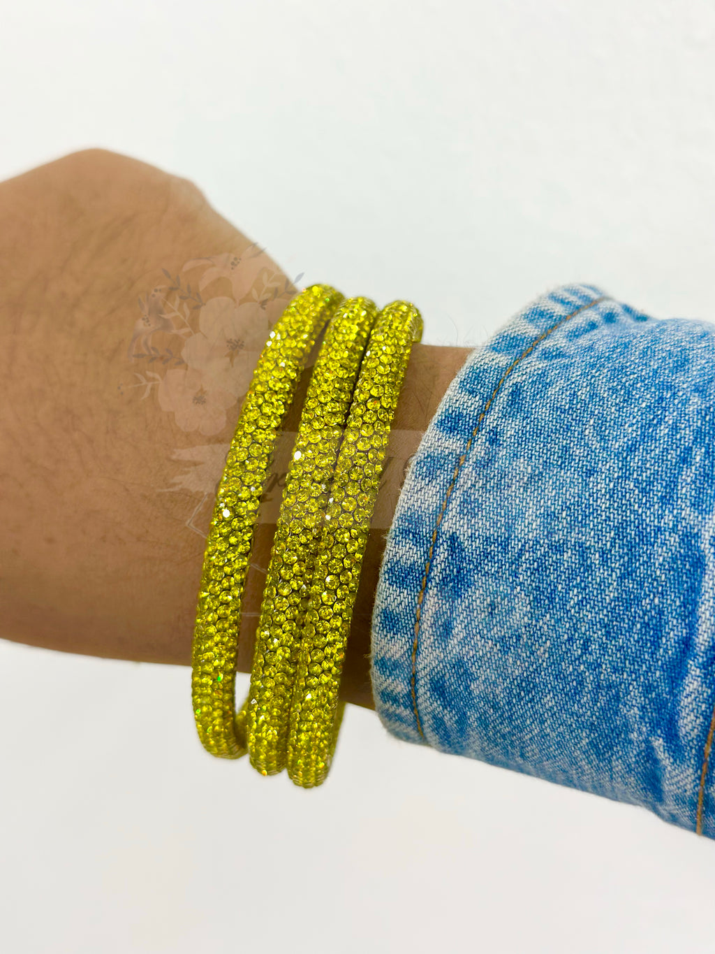 Rhinestone Bangle Set