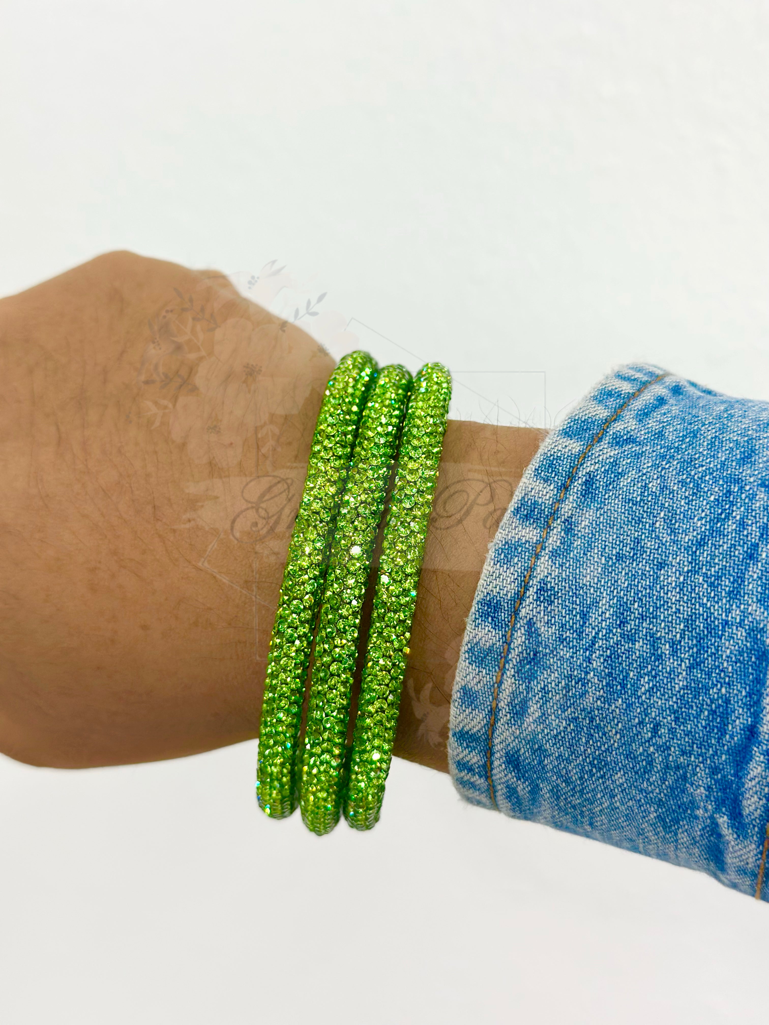 Rhinestone Bangle Set