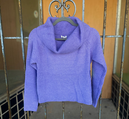 Purple knit sweater