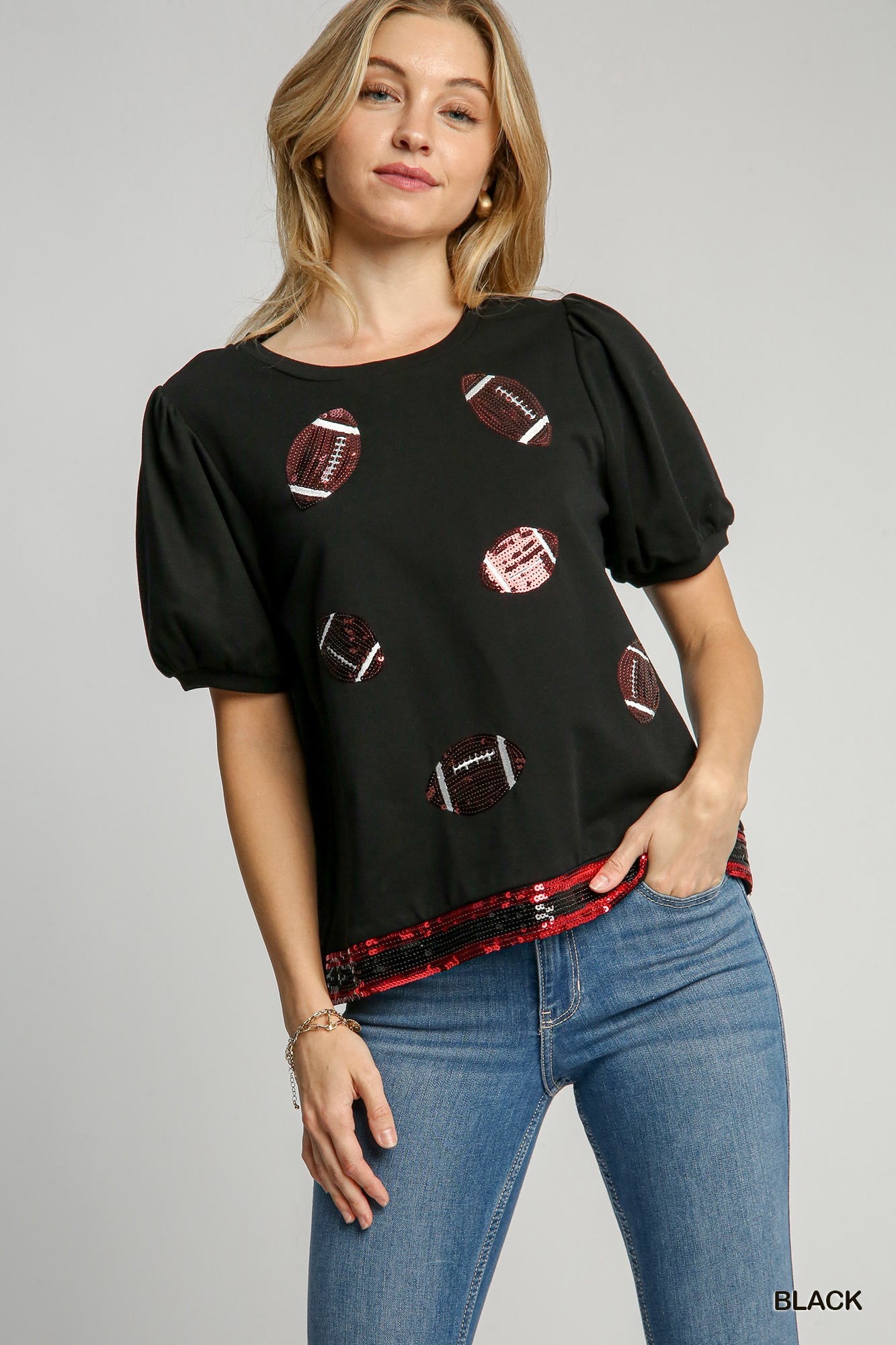 Gameday Spirit Sequin Tee