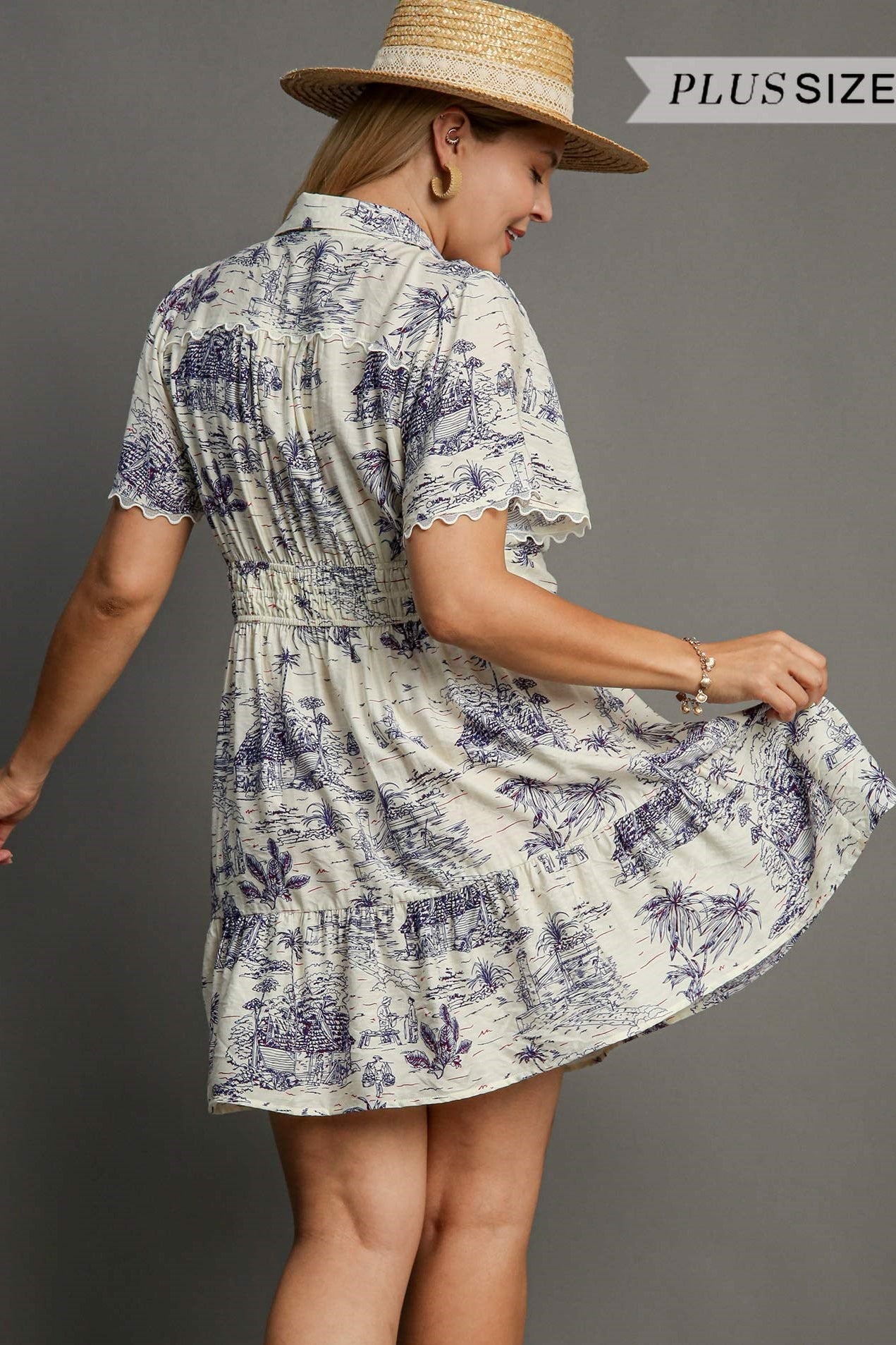 Vivian Toile Dress