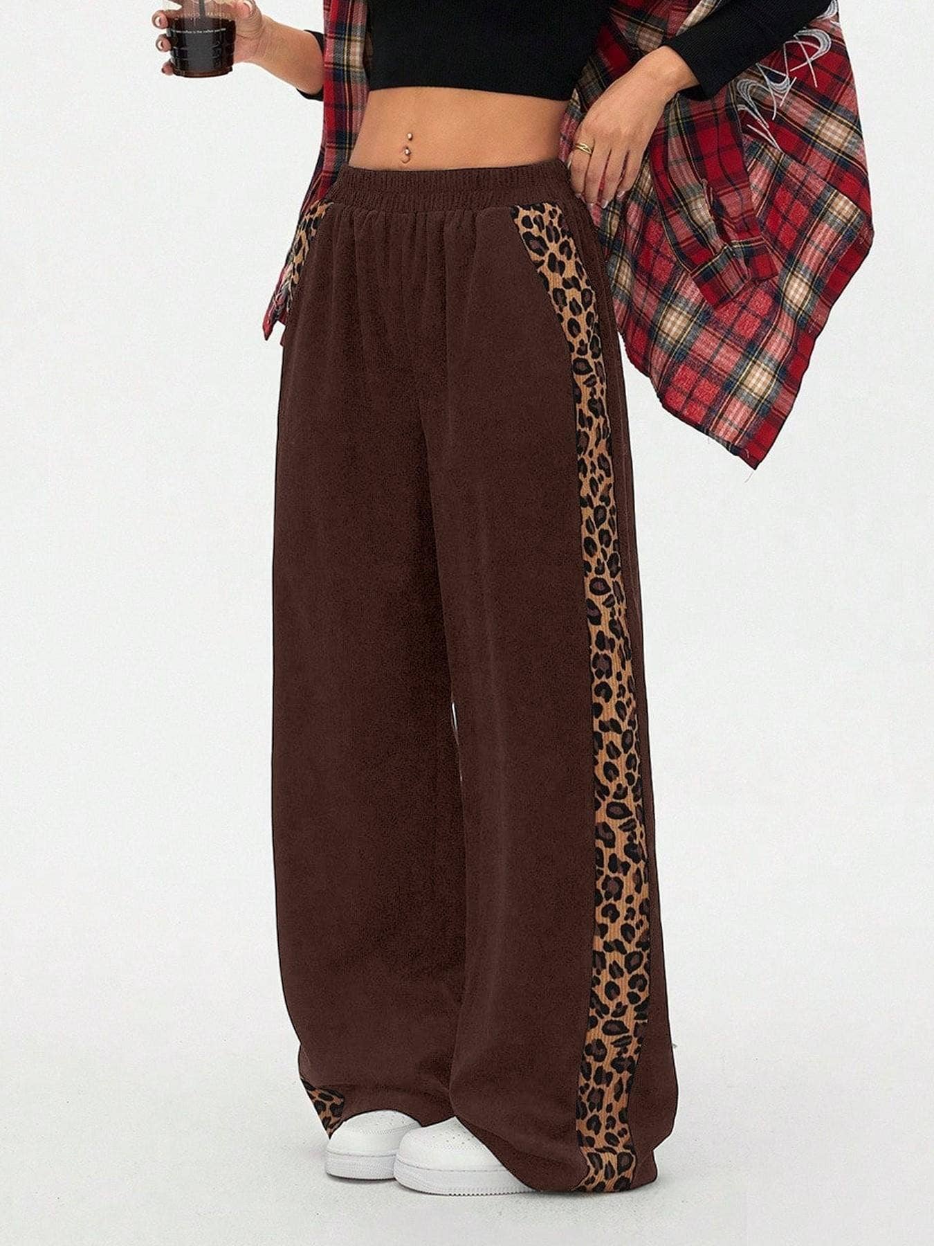Leopard Wide Leg Pants