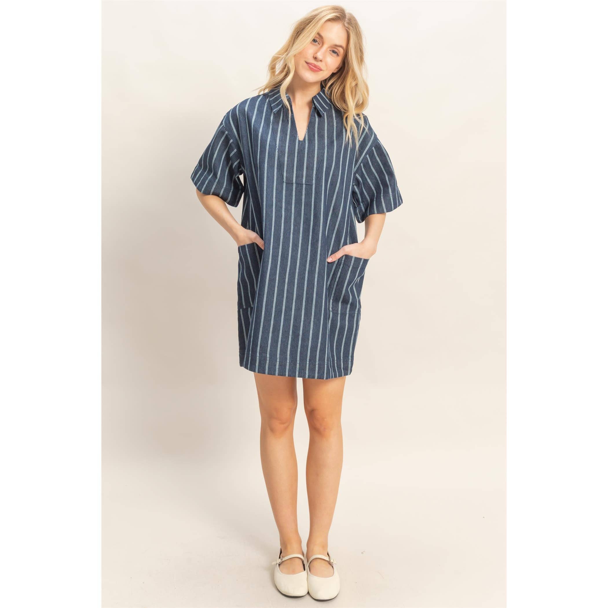 Striped Victoria Dress