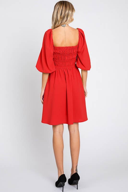 Lucy Pocket In Red Dress