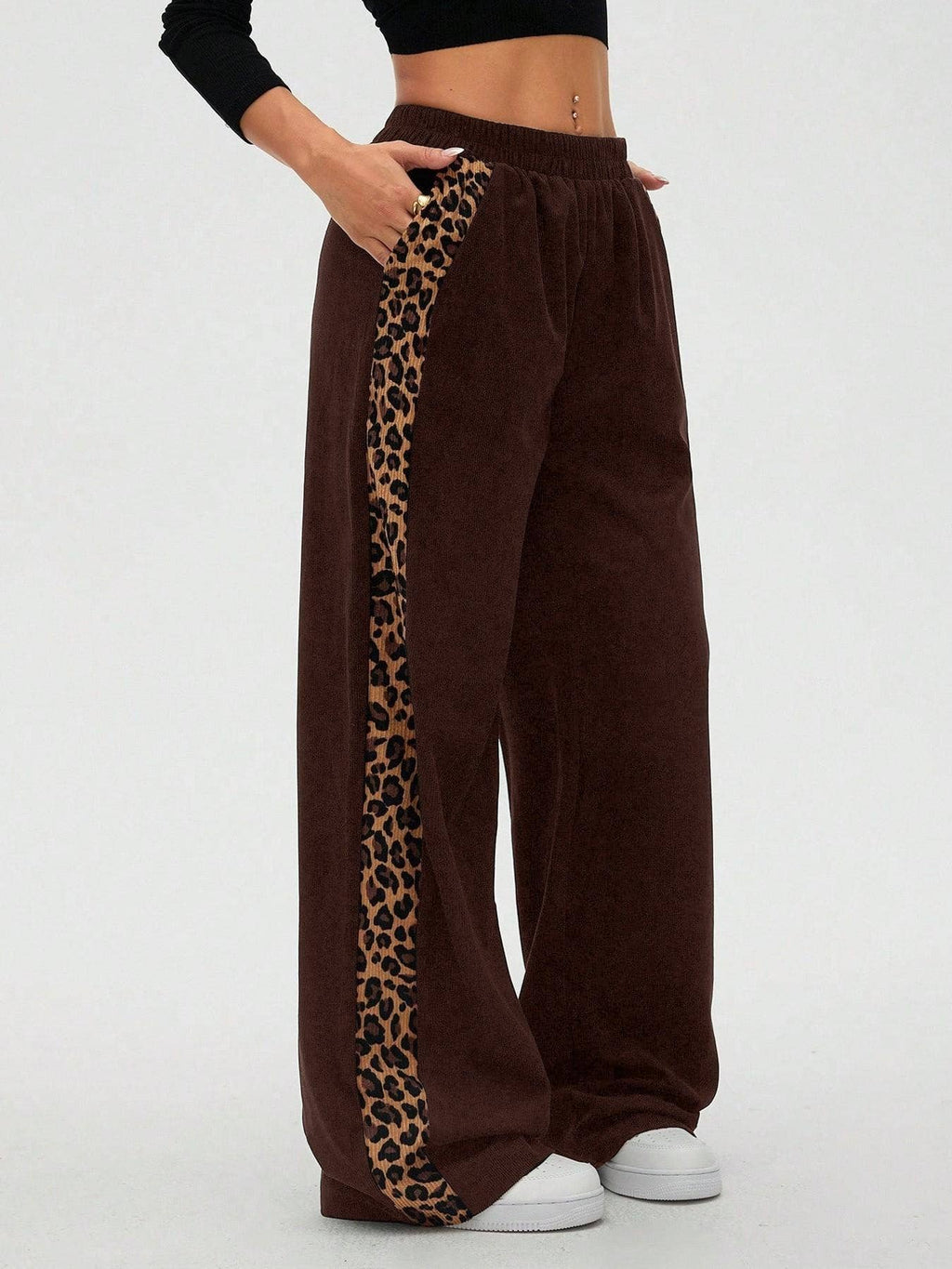 Leopard Wide Leg Pants