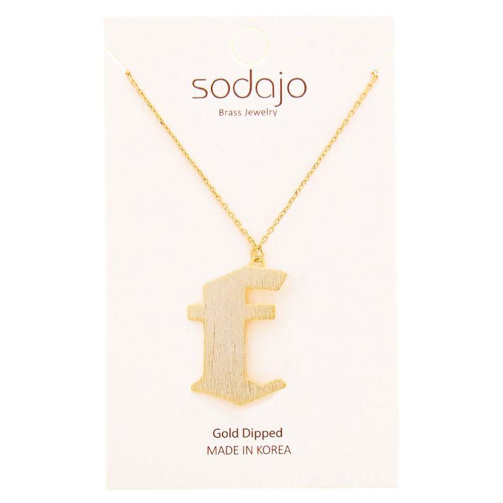 Gold Dipped Letter Necklace