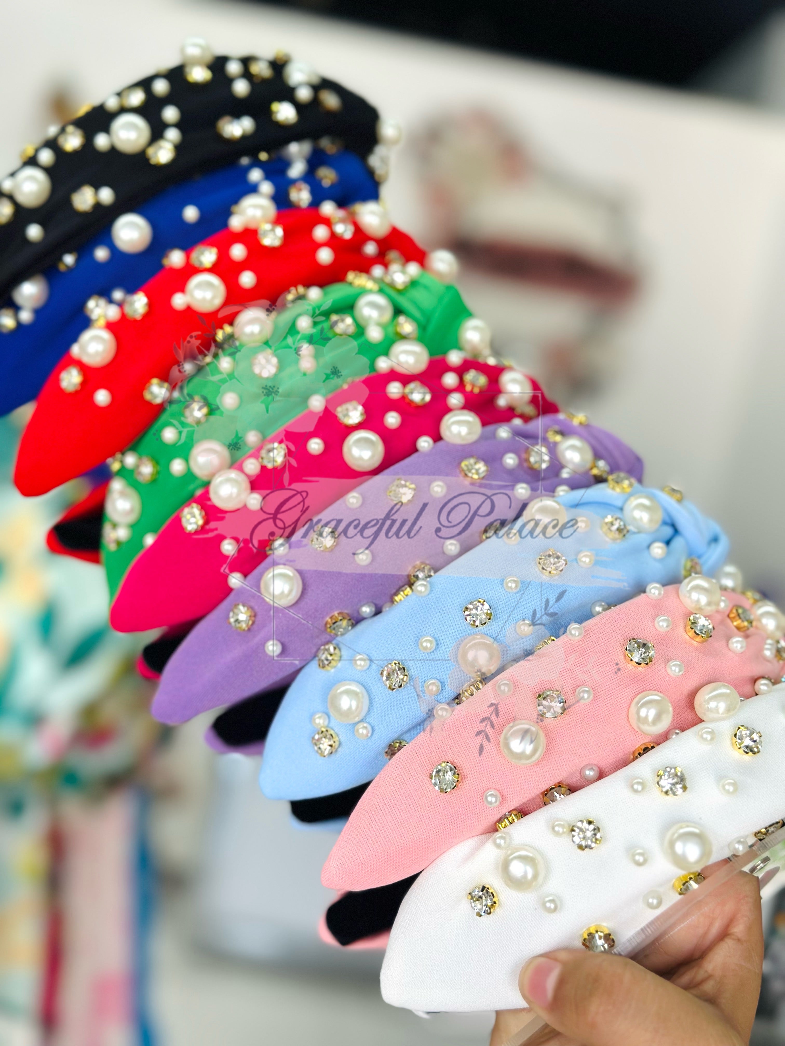 Knot Pearled Headband