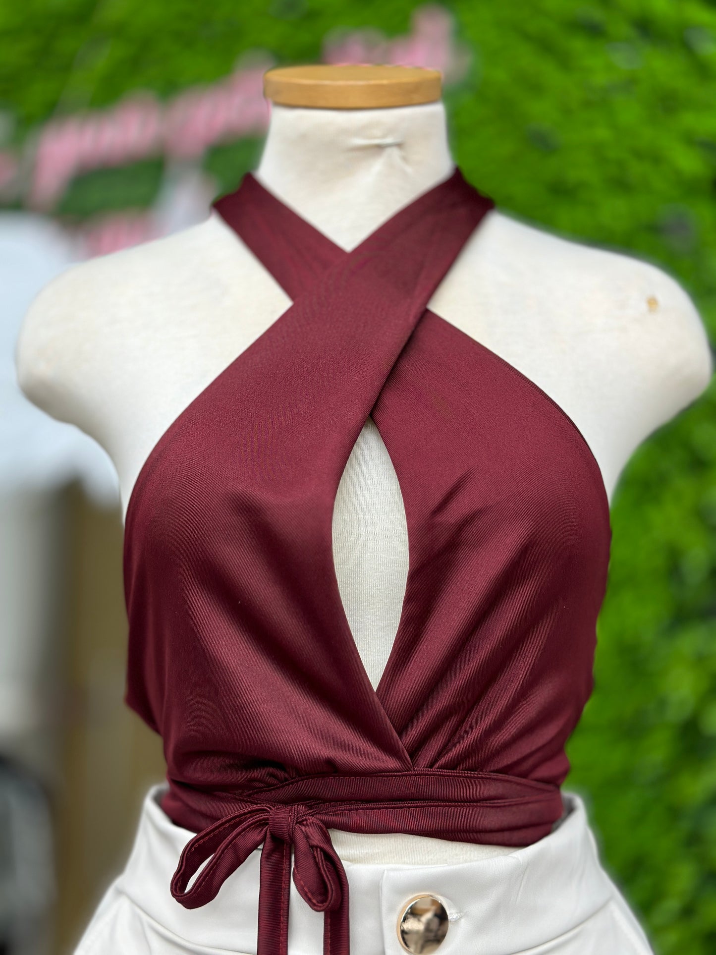 Cabernet Wrap Top