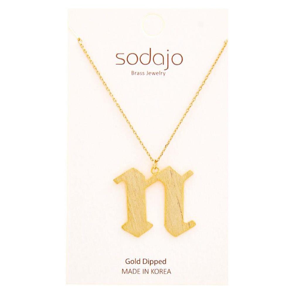Gold Dipped Letter Necklace